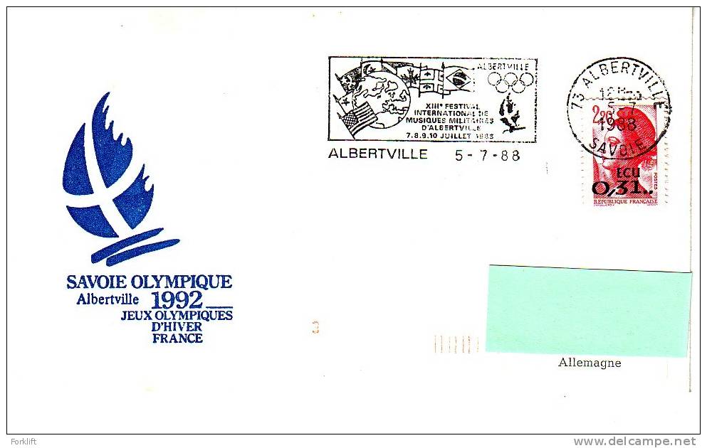 Winter Olympic 1992 Albertville Olympiques,International De Musiques Militaires - Inverno1992: Albertville