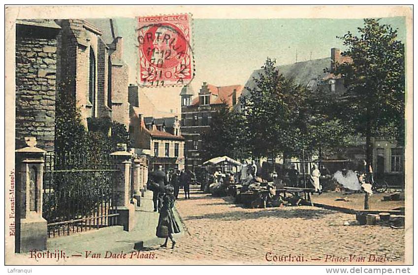 Belgique -ref 798- Kortrijk- Courtrai - Van Daele Plaats - Marché  - - Kortrijk