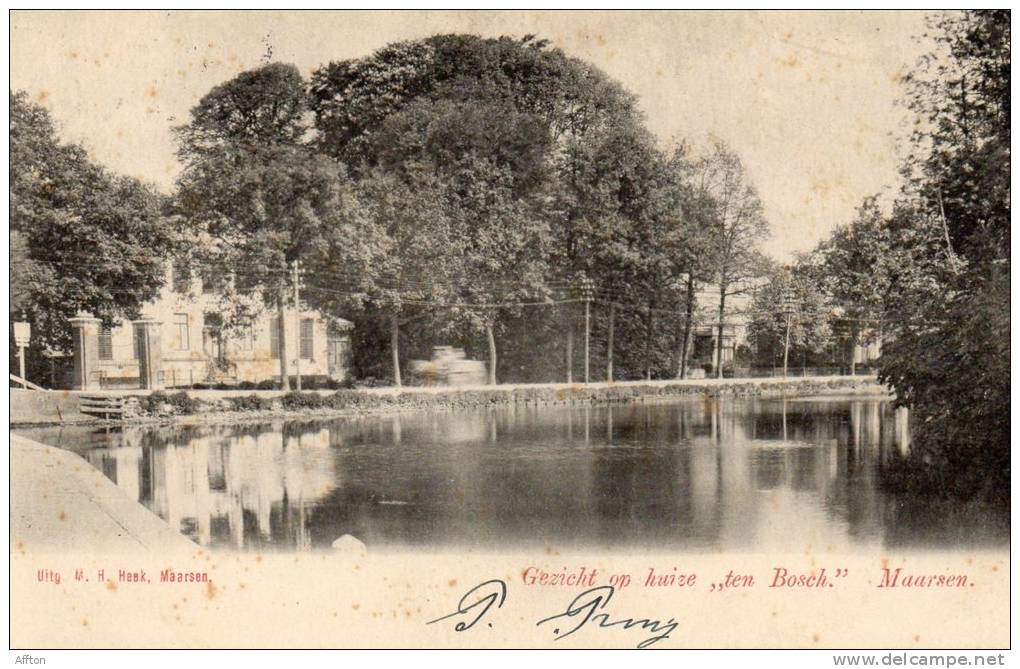 Gezicht Op Huise Ten Bosh Maarssen 1900 Postcard - Maarssen