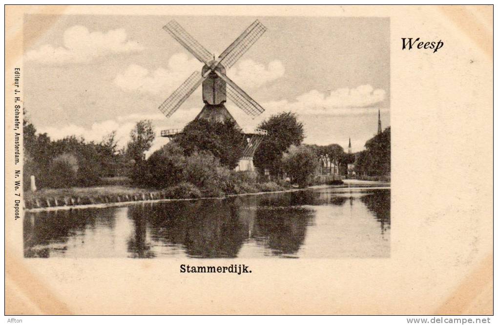 Weesp Stammerdijk 1900 Postcard - Weesp