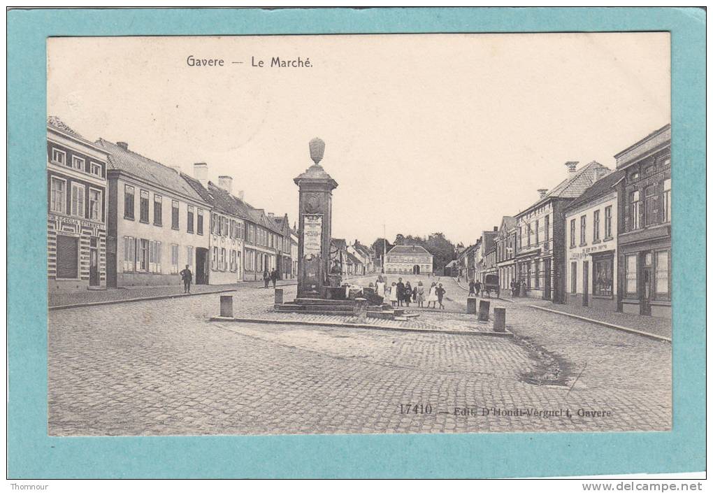 GAVERE  -  Le  Marché  -  1910  -  BELLE CARTE ANIMEE - - Gavere