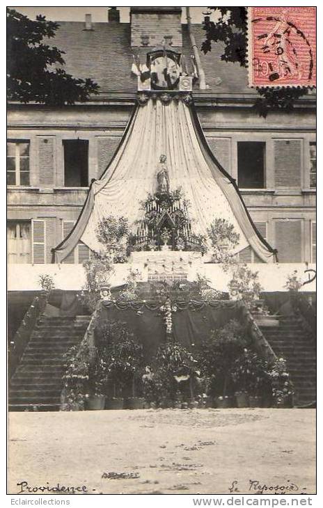 A Identifier Religion   Reposoir 7 Juin 1907   Papier Nancy Photo Et Adressé Dans La Somme - A Identifier