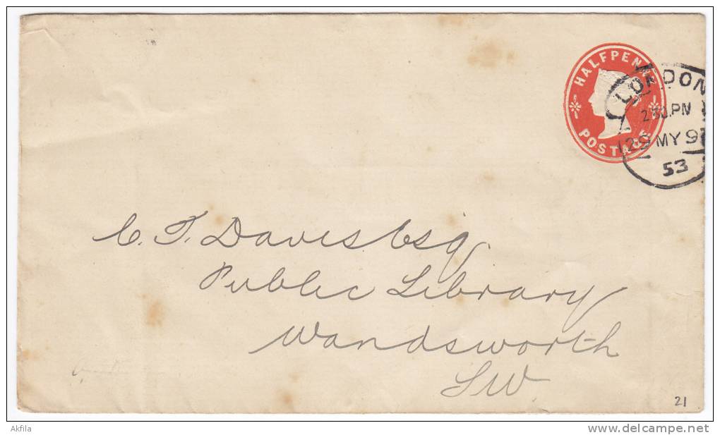 1002. Great Britain, 1897, Letter - Storia Postale