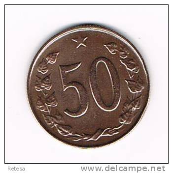 TSJECHOSLOWAKIJE  50 HALERU  1965 - Tchécoslovaquie