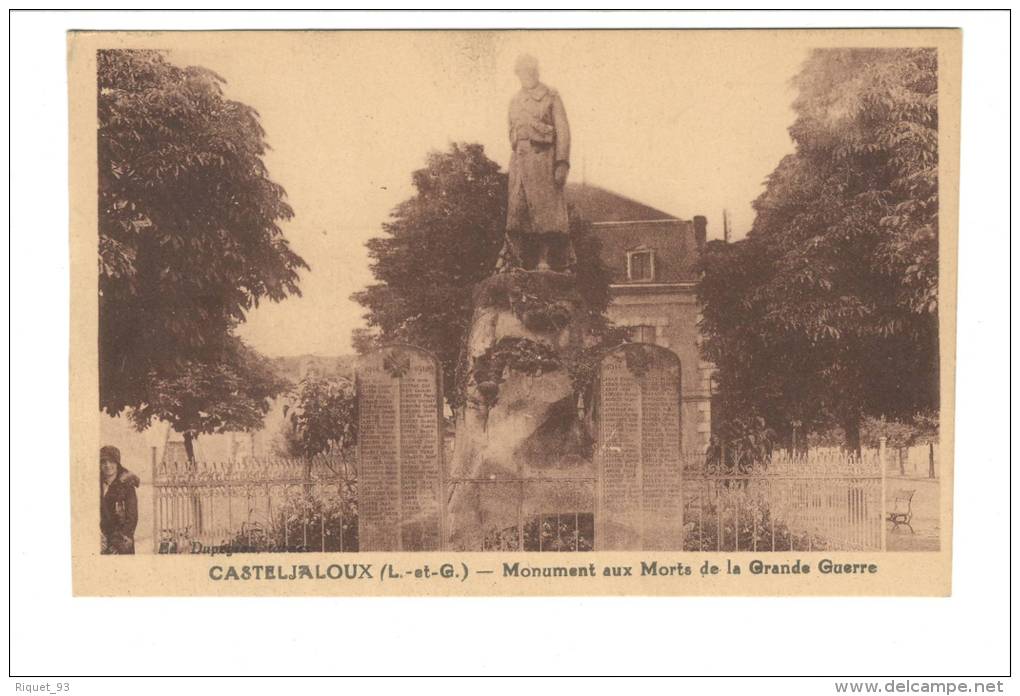 CASTELJALOUX -  Monument Aux Morts De La Grande Guerre - Casteljaloux