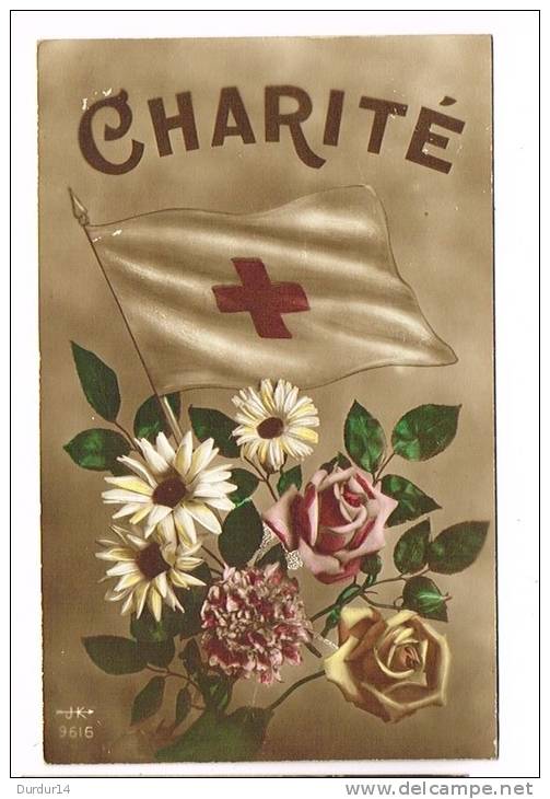 Croix-Rouge.... CHARITÉ.....Drapeau.... - Red Cross