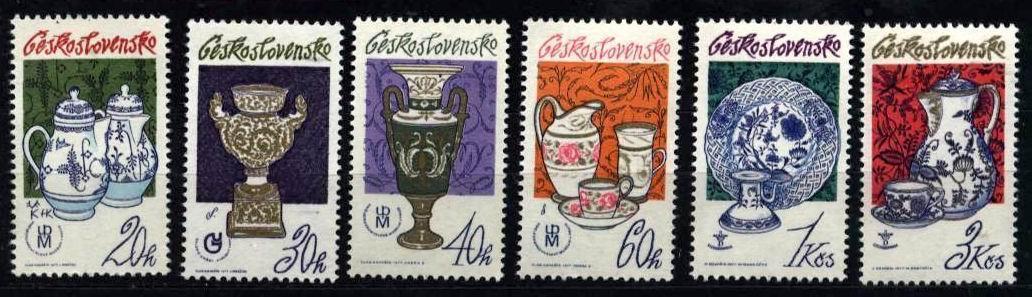 CS 1977 Mi 2381-86 Yt 2217-22 Porcelain ** - Unused Stamps
