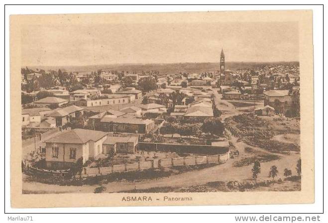 4612 COLONIE AFRICA ORIENTALE ERITREA ASMARA 1935 VIAGGIATA - Erythrée