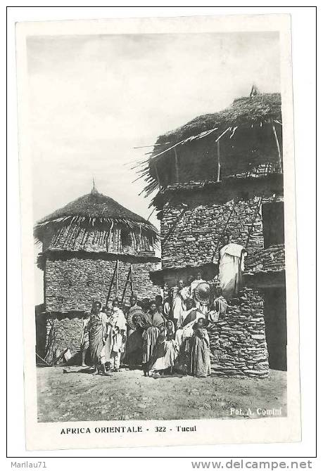 4613 COLONIE AFRICA ORIENTALE ERITREA TUCUL 1935 VIAGGIATA PM 12 2Oc - Eritrea