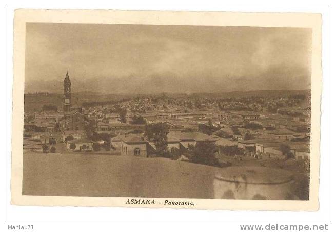 4623 COLONIE AFRICA ERITREA ASMARA NON VIAGGIATA - Eritrea