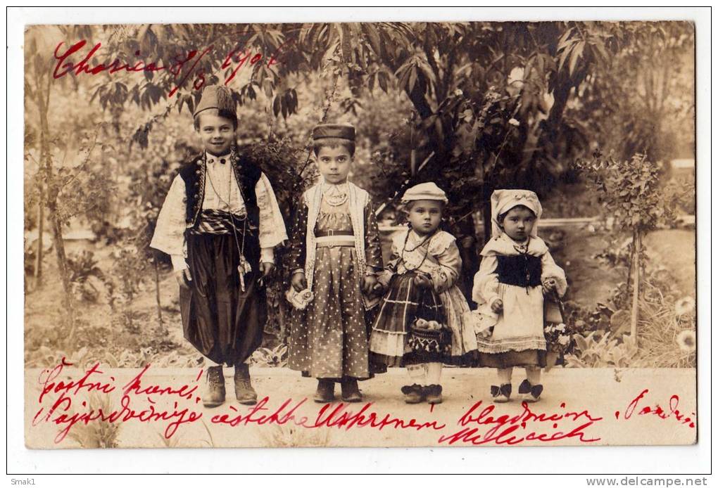 AMERICA PERU THE NATIVE CHILDREN OLD POSTCARD 1901. - Peru