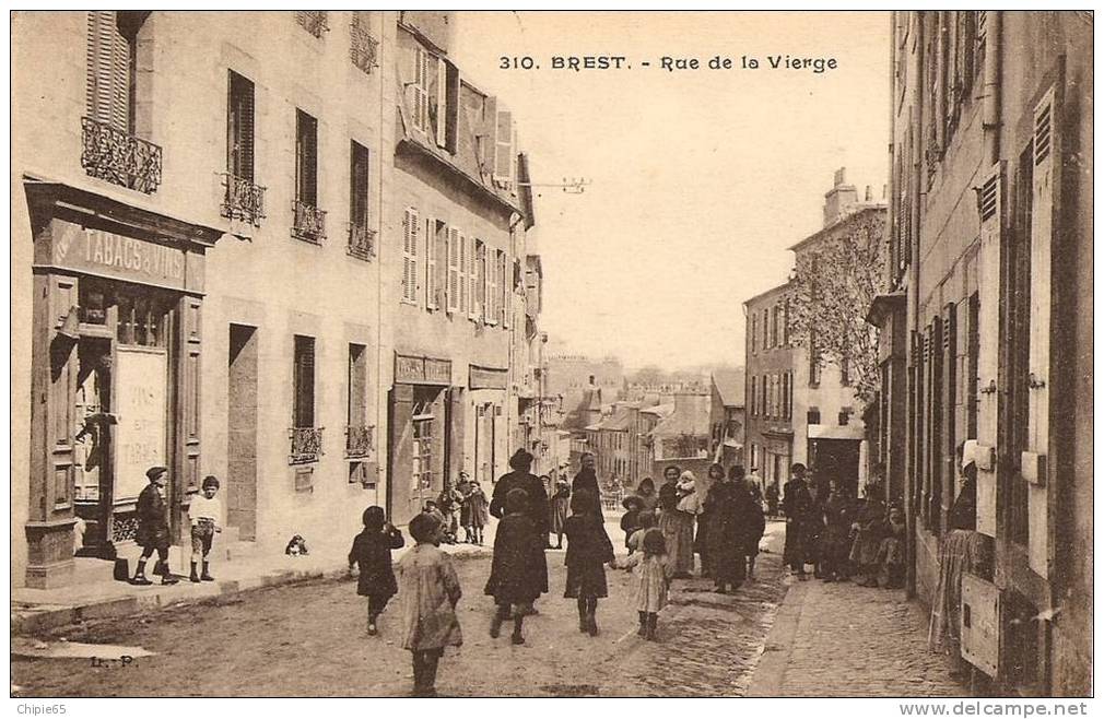 REPRO CP - FINISTERE - BREST - RUE DE LA VIERGE - Brest