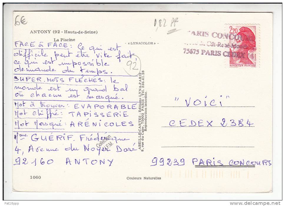 ANTONY 92 - La Piscine - CPSM CPM GF N° 1060 - Hauts De Seine - Antony