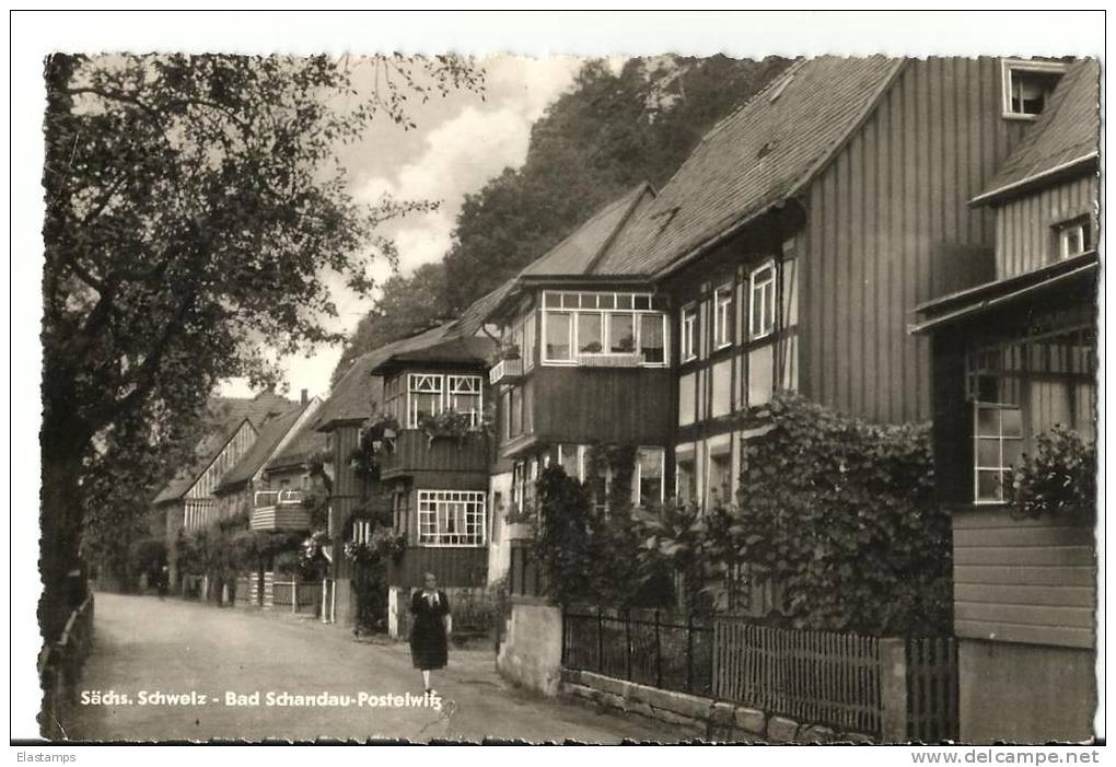 =DDR BAD SCHANDAU -POSTELWISS 1963 - Briefe U. Dokumente