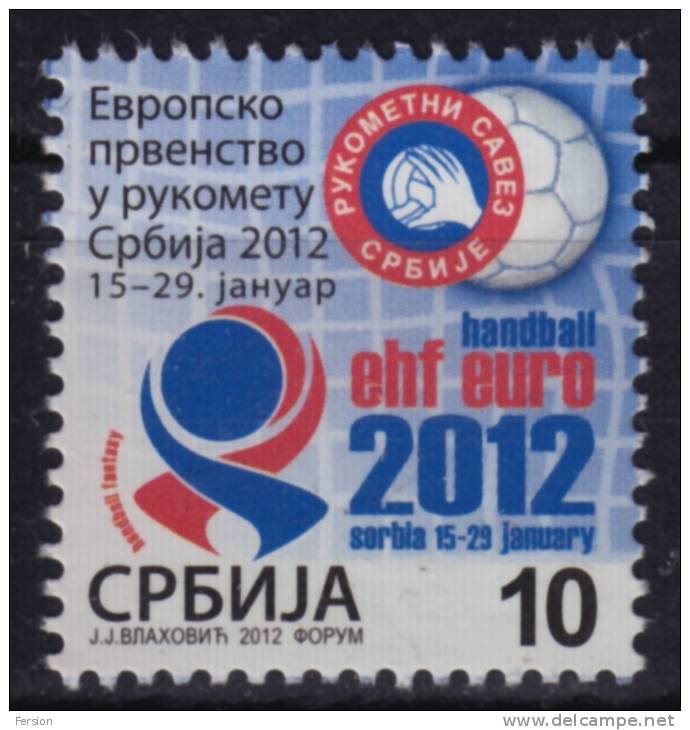 2012 - Serbia - HANDBALL European Championship - Additional Stamp - MNH - Handball