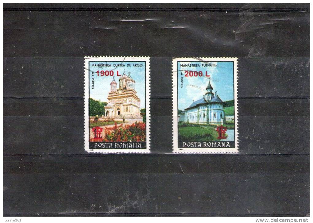 2000 - Serie Courante / Monasteres  Mi No 5471/5472 Et Yv No 4584/4585 - Gebruikt