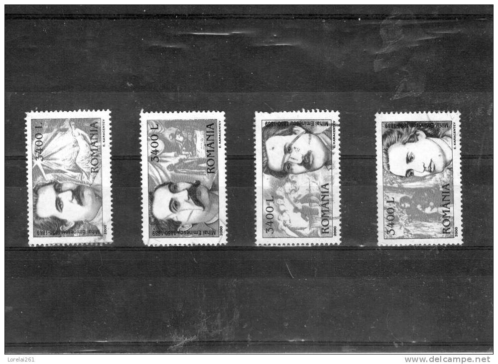 2000 - Poete Mihai Eminescu  Mi No 5458/5461 - Used Stamps
