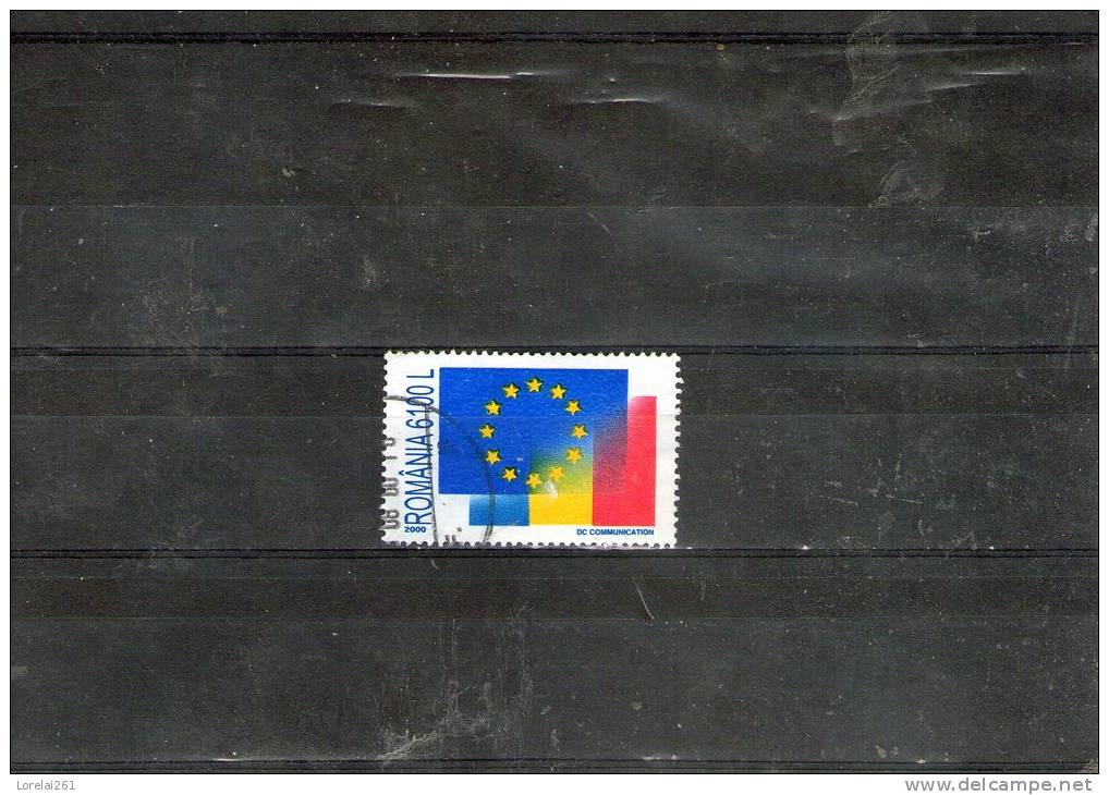 2000 - Roumanie Au Sein De L Union Europeenne Mi No 5457 Et Yv No 4586 - Usado