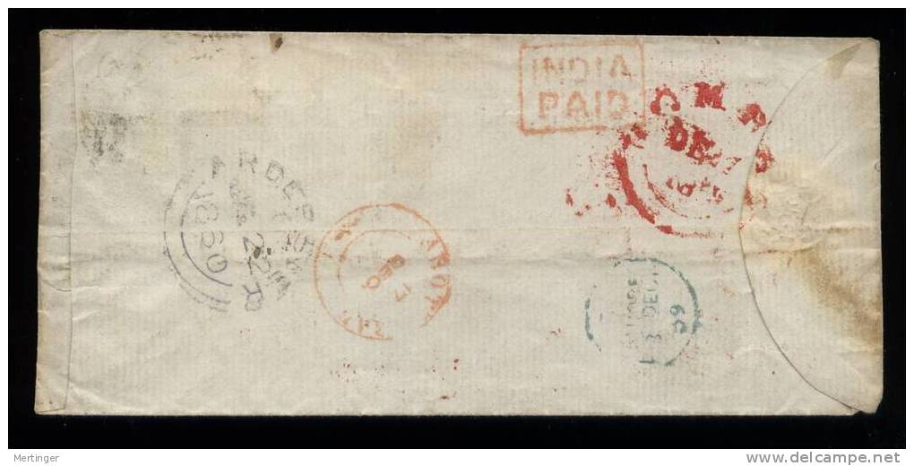 India Indien 1859 Cover To Scotland - 1858-79 Crown Colony