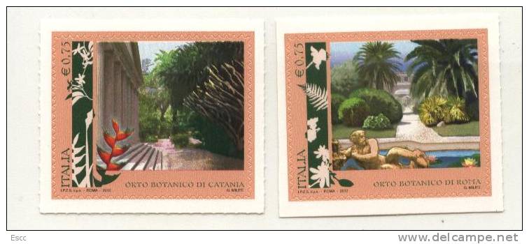 Mint Stamps Botanical Gardens 2012  From Italy - 2011-20:  Nuevos