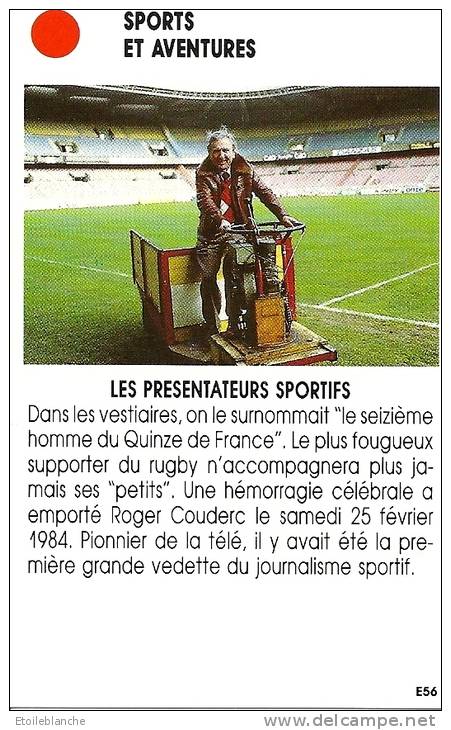 Sport, Rugby, Roger Couderc, Supporter Du Quinze De France / Mort En 1984 / Photo Du Journaliste Télé TV - Other & Unclassified