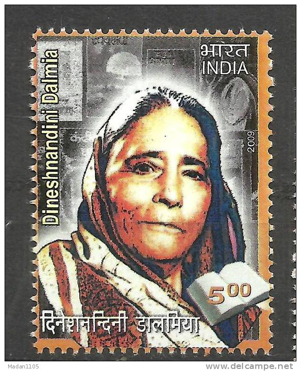 INDIA, 2009, Dineshnandini Dalmia, Writer, Poet, Author, MNH, (**) - Unused Stamps