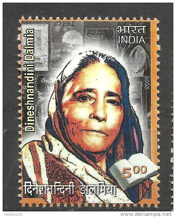 INDIA, 2009, Dineshnandini Dalmia, Writer, Poet, Author, MNH, (**) - Nuevos