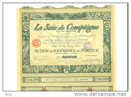 La Soie De Compiègne 3 Février 1928 - Autres & Non Classés