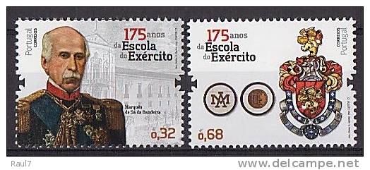 PORTUGAL 2012 - 175 Ann De L'Ecole Militaire - 2v Neufs // Mnh - Unused Stamps