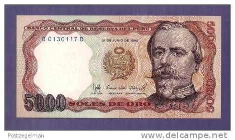 PERU 1981 UNC Banknote  5000 Soles De Oro Km 123 - Peru