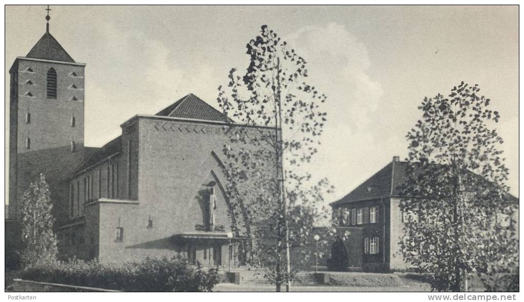 ALTE POSTKARTE ST. INGBERT PFARRKIRCHE ST. HILDEGARD 1940 SAARGEBIET SAAR Kirche Cpa Postcard AK Ansichtskarte - Saarpfalz-Kreis