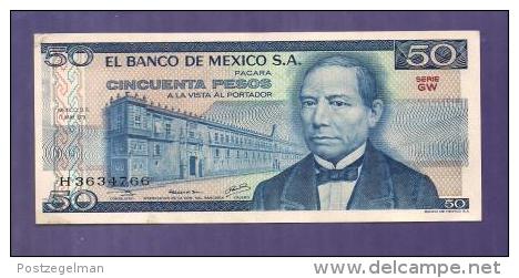 MEXICO 1979 Used VF  Banknote  50 Pesos KM726a - Mexico