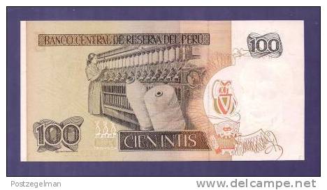 PERU 1986 UNC Banknote  100 Intis Km 131 - Perù