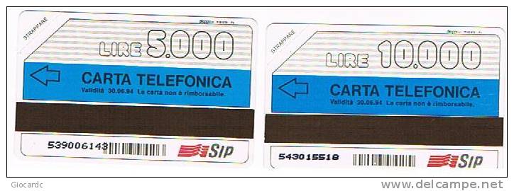 TELECOM ITALIA (PERIODO SIP) - CAT. C.& C. 2260.2261  - OTTICA COSENTINO  - SERIE COMPLETA NUOVA - Öff. Werbe-TK