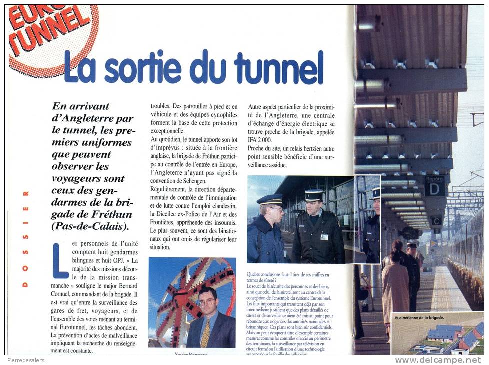 Gendarmerie B - Liaison Transmanche - Train - Eurotunnel - TGV Eurostar - Shuttle - SNCF - Force De Police - Police