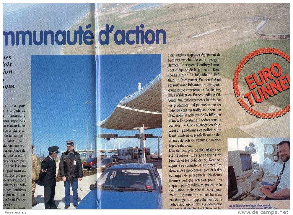Gendarmerie B - Liaison Transmanche - Train - Eurotunnel - TGV Eurostar - Shuttle - SNCF - Force De Police - Policia