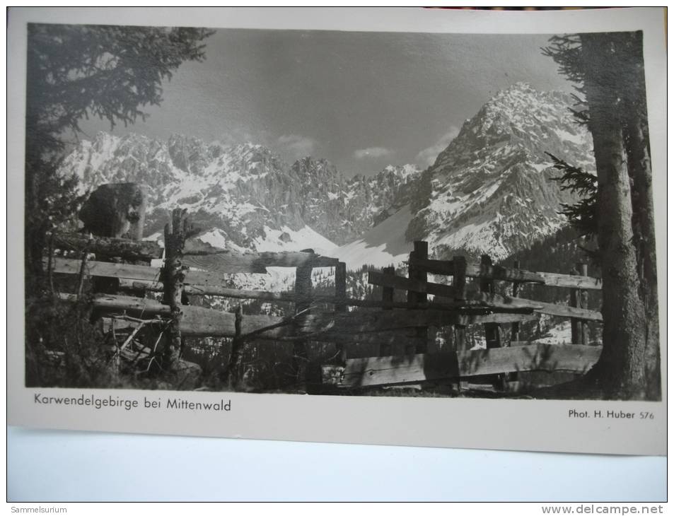 (2/1/7) AK "Karwendelgebirge Bei Mittenwald" - Mittenwald