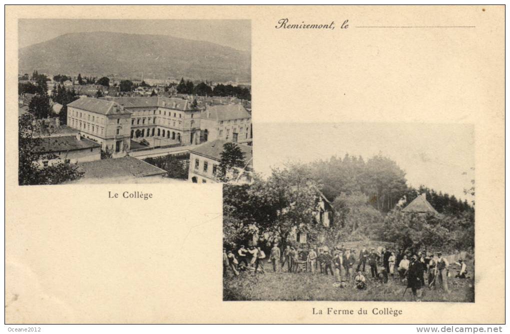 88 Remiremont. Le College Et Sa Ferme - Remiremont