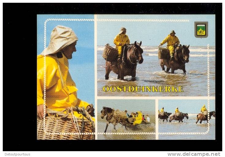 OOSTDUINKERKE Garnaalvissers Pêcheurs De Crevettesavec Chevaux Cheval Horse Pferd - Oostduinkerke