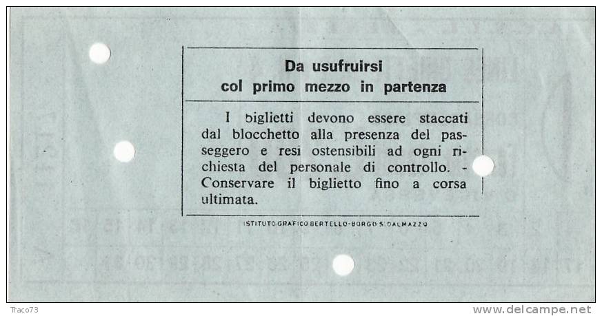 VENEZIA -  A.C.N.I.L. /   Linee Dirette 2 E 4 Corsa Semplice _ Ferrovia - Casinò  Lire 200 - Europa