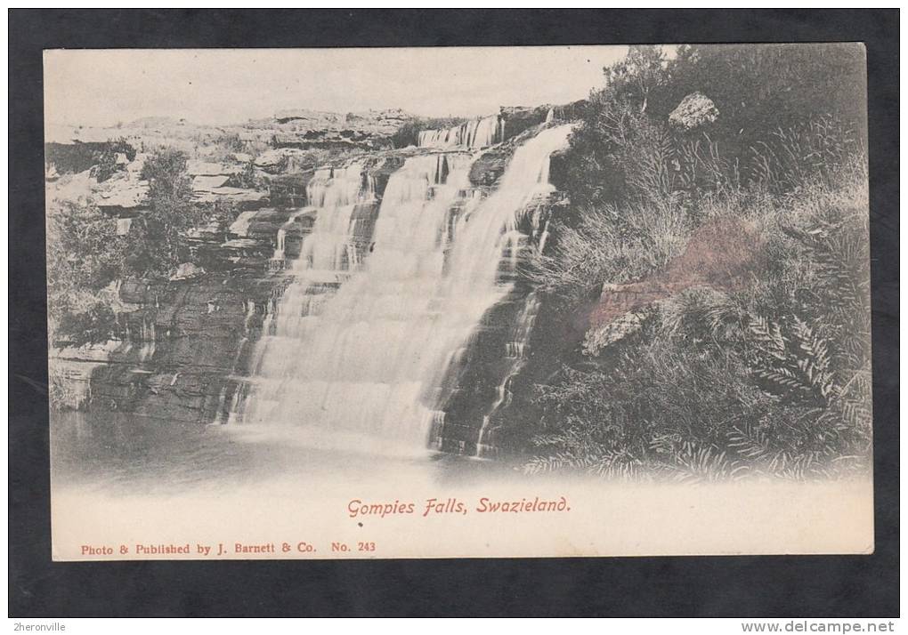 CPA - SWAZILAND / SWAZIELAND - Gompies Falls - J. Barnett & Co N° 243 - RARE - Swaziland