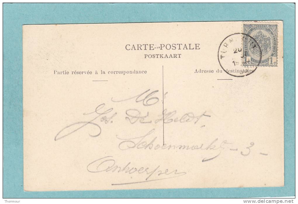 TURNHOUT  -  Banque Nationale.  -  National Bank. -  1910  -  TRES BELLE CARTE  ANIMEE - - Turnhout