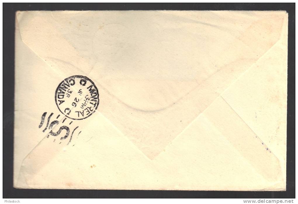 CANADA 1938 PA N° 5 Obl. S/Lettre Avion Pour L´Ecosse - Airmail