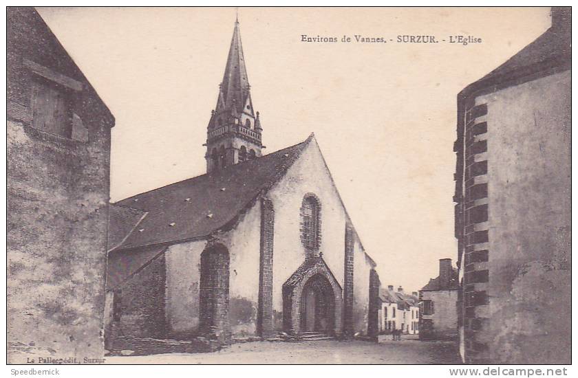 21265 Surzur, Environs Vannes, Eglise. Le Pallec, éd, Surzur - Coll Laurent -nel Rennes - Autres & Non Classés