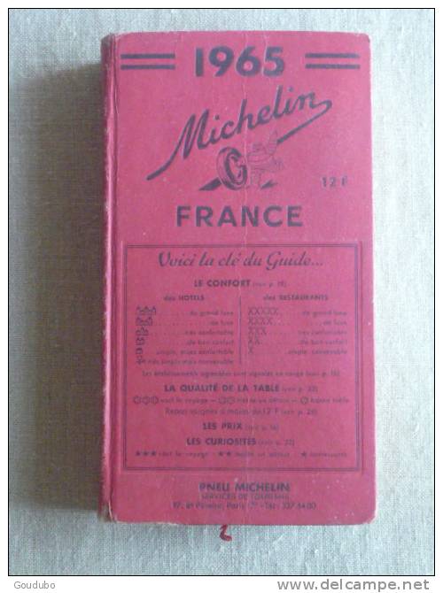 Guide Rouge Michelin 1965. Voir Photos. - Michelin (guides)