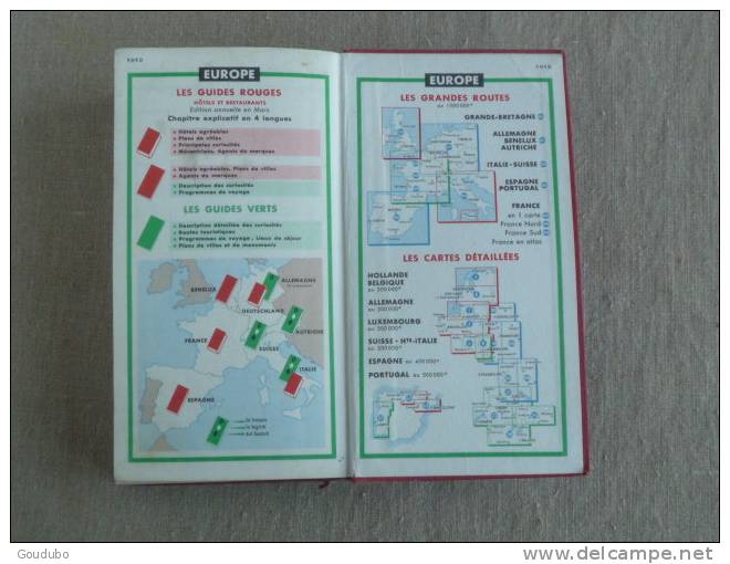 Guide rouge Michelin 1965. Voir photos.