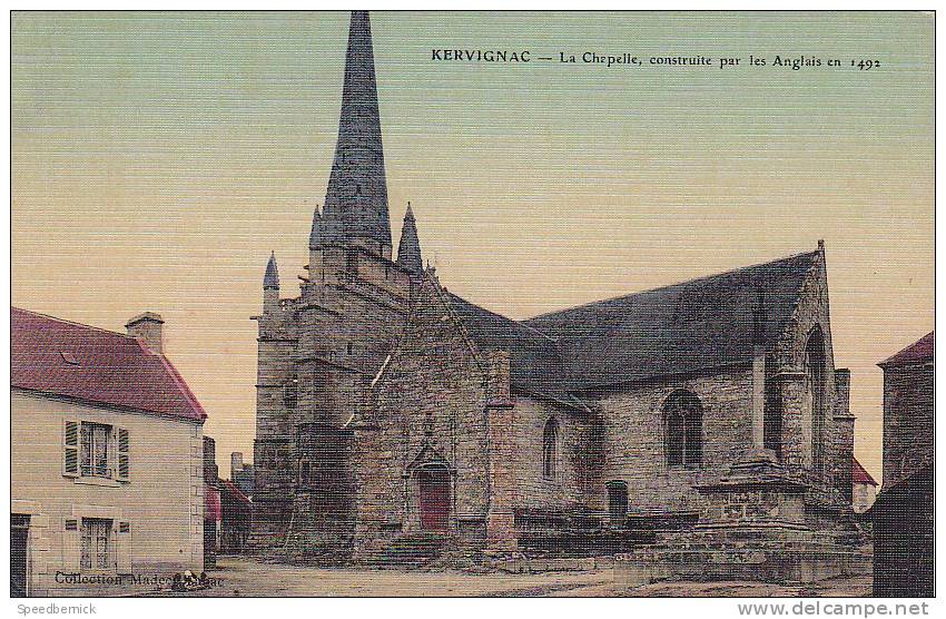 21279 Kervignac - Chapelle Construite Anglais Vers 1492. Collection Madec Tabac . Toilée - Autres & Non Classés