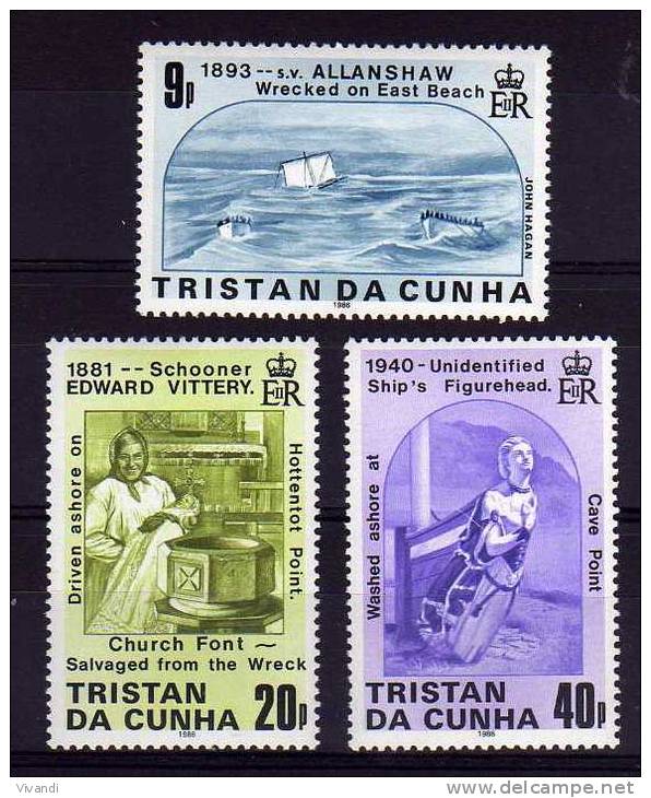 Tristan Da Cunha - 1986 - Shipwrecks (2nd Series) - MNH - Tristan Da Cunha