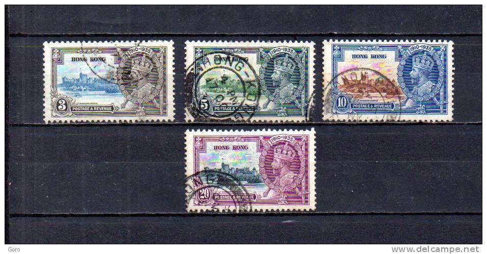 Hong Kong   1935  .-   Y&T   Nº    132/135 - Used Stamps
