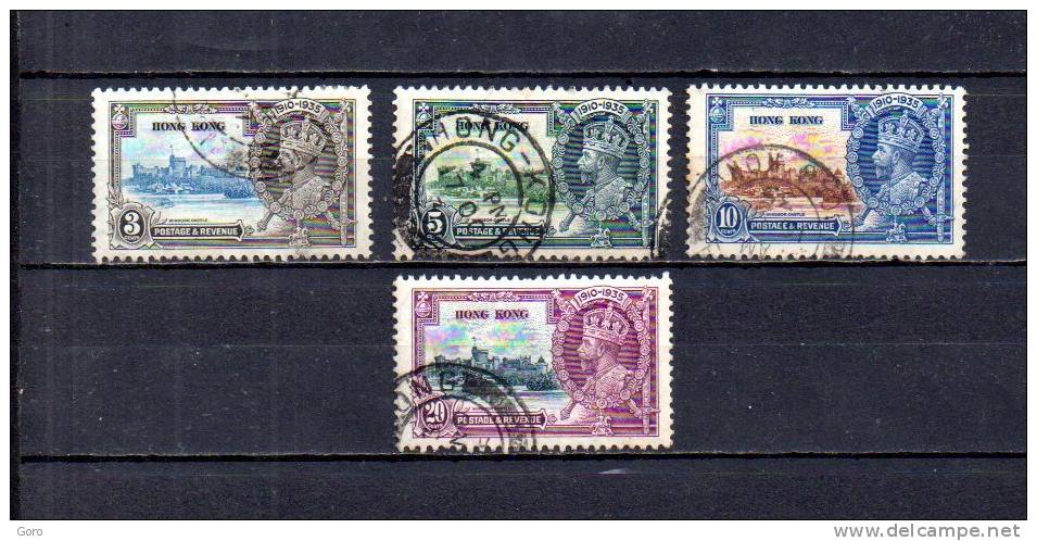 Hong Kong   1935  .-   Y&T   Nº    132/135 - Oblitérés